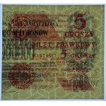 5 groszy 1924 - Bilet zdawkowy - prawa połowa