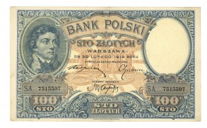 100 zloty 1919 - S.A. series. 7515507