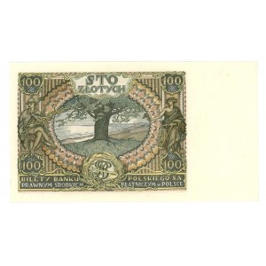 100 złotych 1932 - seria AZ. - dodatkowy znak wodny +X+