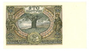 100 zloty 1932 - AZ series. - additional watermark +X+