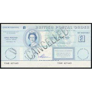 GROSSBRITANNIEN - Postanweisung - £1 - Autogramm des Designers Czesław Słania