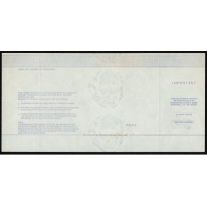 GREAT BRITAIN - postal order - £6 - autograph by designer Czeslaw Slania