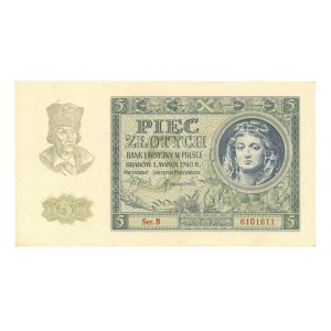 5 złotych 1940 - seria B