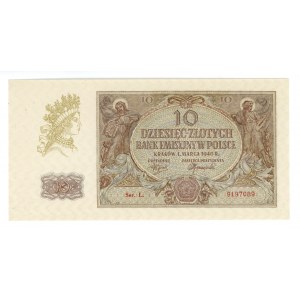 10 złotych 1940 - seria L.