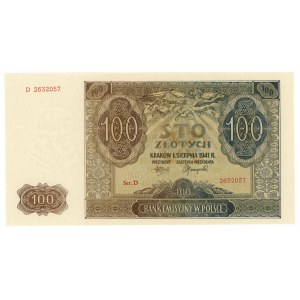 100 złotych 1941 - seria D