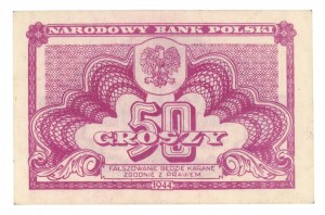 50 groszy 1944 - nouveau tirage