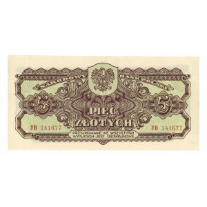5 złotych 1944 - ...obowiązkowe - seria YB