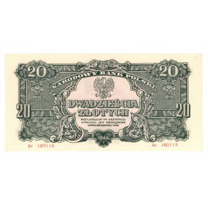 20 złotych 1944 - ...obowiązkowe - seria Ar