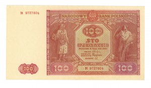 100 złotych 1946 - seria H
