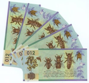 PWPW - Honey Bee 012 without series and numbering - pack of 5 pieces