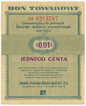 PEWEX - 1 cent 1960 - Série DI