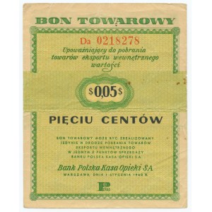 PEWEX - 5 centów 1960 - seria Da