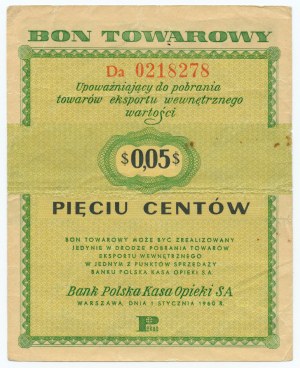 PEWEX - 5 cents 1960 - Da series