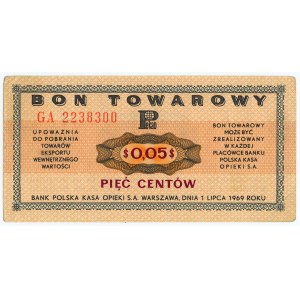 PEWEX - 5 centów 1969 - seria GA