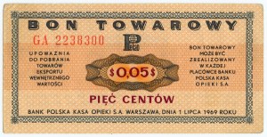 PEWEX - 5 cents 1969 - GA series