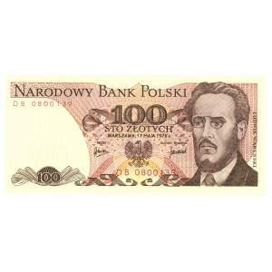100 złotych 1976 - seria DB