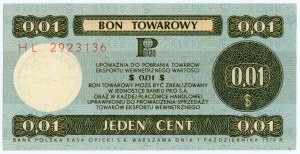 PEWEX - 1 cent 1979 - Série HL (petite)