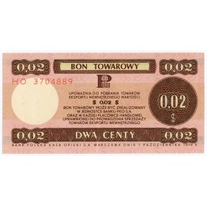 PEWEX - 2 centy 1979 - seria HO (mały)