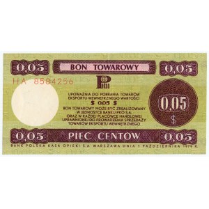PEWEX - 5 centów 1979 - seria HA (mały)
