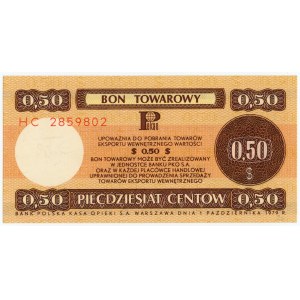 PEWEX - 50 centów 1979 - seria HC (mały)