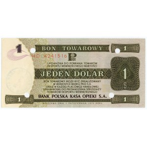 PEWEX - 1 dolar 1979 - seria HD - skasowany