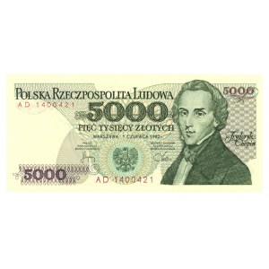 5.000 złotych 1982 - seria AD