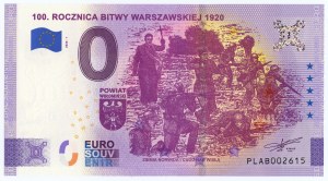 0 euros 2020 - 100th Anniversary of the Battle of Warsaw 1920