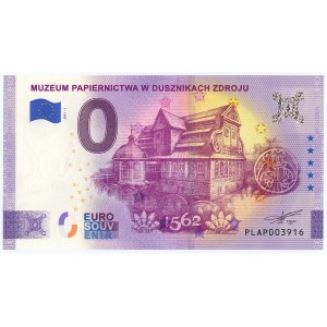 0 euro 2021 - Muzeum Papiernictwa w Dusznikach Zdroju