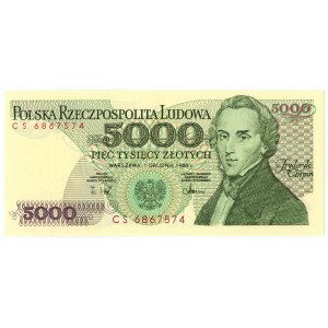 5.000 złotych 1988 - seria CS