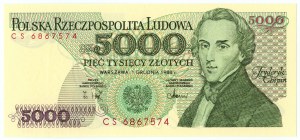 5.000 zloty 1988 - Serie CS