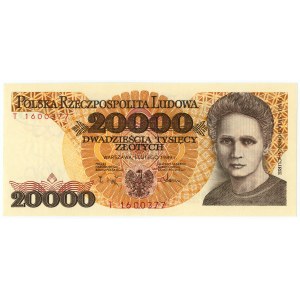 20.000 złotych 1989 - seria T