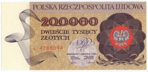 200,000 zloty 1989 - L series