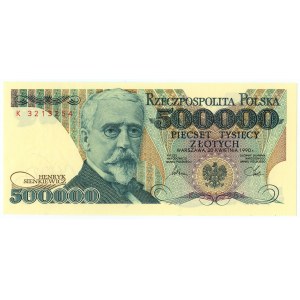 500.000 złotych 1990 - seria K