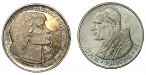 100 zloty 1976 Tadeusz Kościuszko and 1,000 zloty 1982 John Paul II