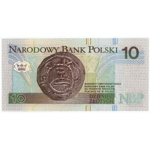 10 złotych 1994 - seria AA 0044799
