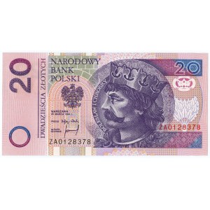 20 złotych 1994 - seria zastępcza ZA