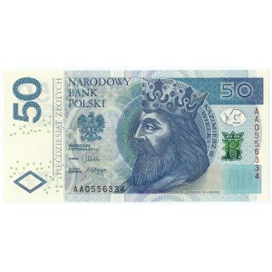 50 złotych 2012 - seria AA