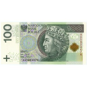 100 złotych 2012 - seria AA