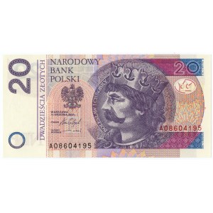 20 złotych 2016 - seria AO