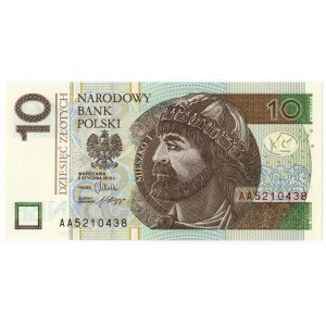 10 złotych 2012 - seria AA