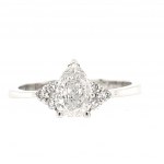 GOLD RING 2.66 GR WITH 1 CARAT DIAMOND AND BRILLIANTS - RNG20402