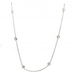 GOLD HALSKETTE 4,37 GR MIT DIAMANTEN - DH30516