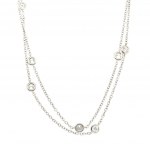 GOLD HALSKETTE 4,37 GR MIT DIAMANTEN - DH30516