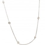 GOLD HALSKETTE 4,37 GR MIT DIAMANTEN - DH30516