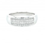 18K WHITE GOLD RING 4.90 GR WITH 1.50 CT DIAMOND - RNG30308