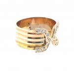 GOLD RING 4.10 GR WITH DIAMONDS - DHR30509