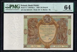 Polsko. Bank Polski 50 Zlotych 1929