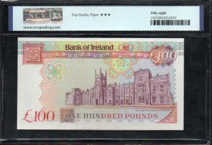 Severné Írsko. Bank of Ireland 100 libier 1995