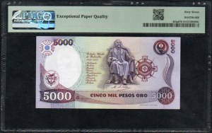 Kolumbie. Banco de la Republica 5000 pesos 1986