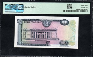 Kolumbie. Banco de la Republica 100 pesos 1968